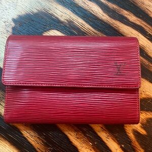 Louis Vuitton Cherry Epi Leather Wallet